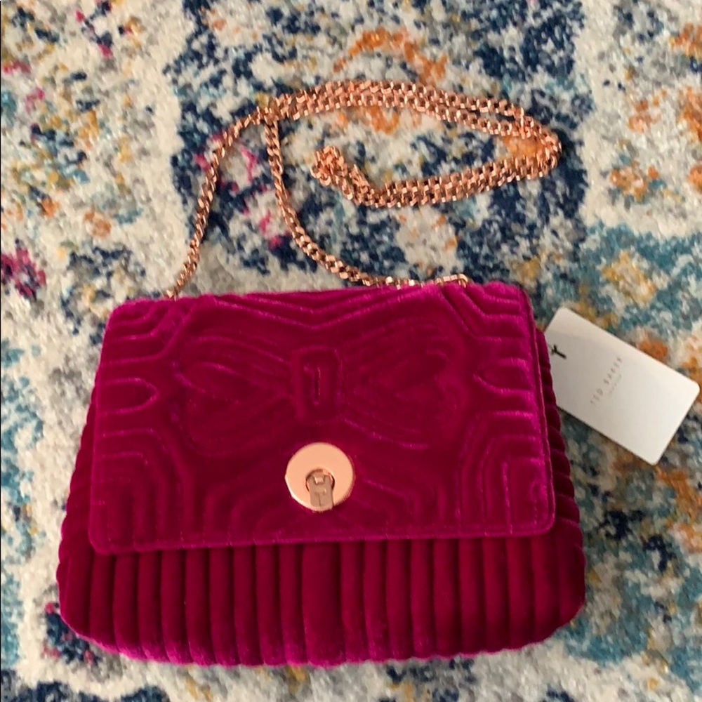 NWT Ted Baker Velvet Purse